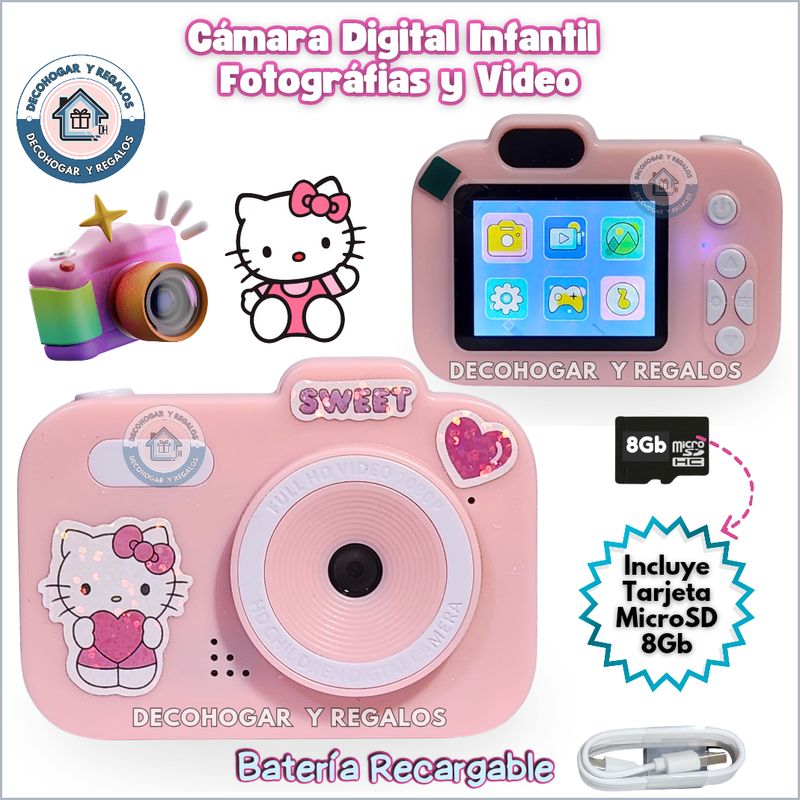 GENERICO - MINI CÁMARA DIGITAL JUGUETE PARA NIÑOS INFANTIL