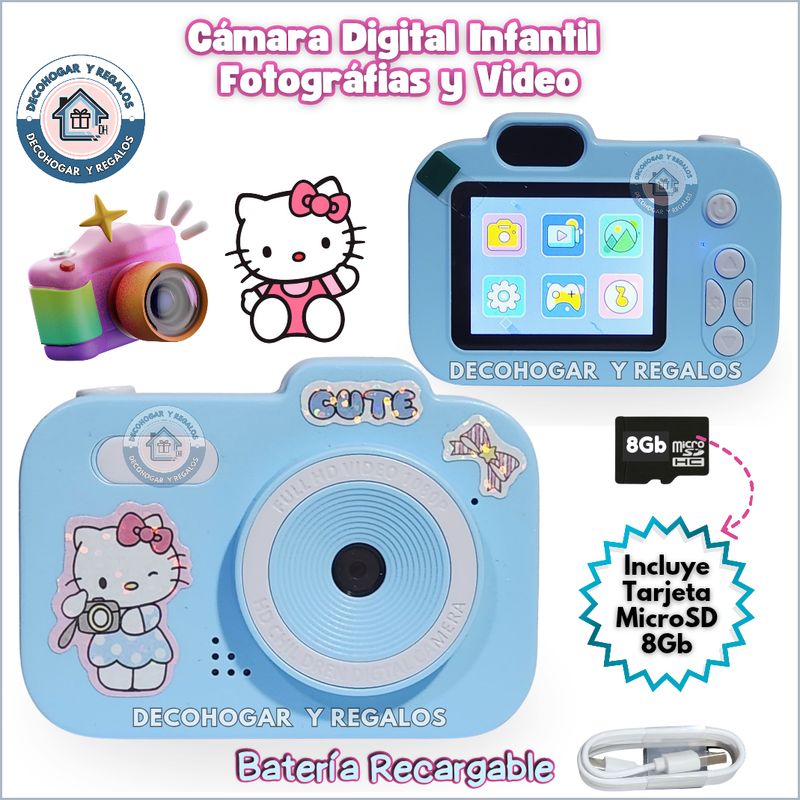 GENERICO - MINI CÁMARA DIGITAL JUGUETE PARA NIÑOS INFANTIL