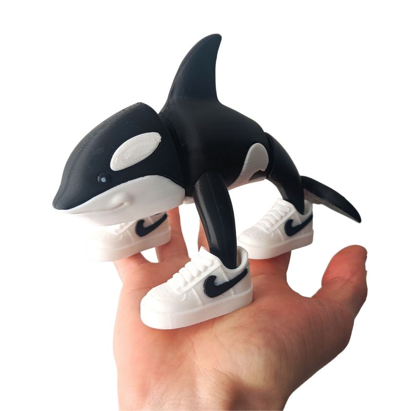 GENERICO - Orcalero Orcala figura 3D articulada brainrot italiano