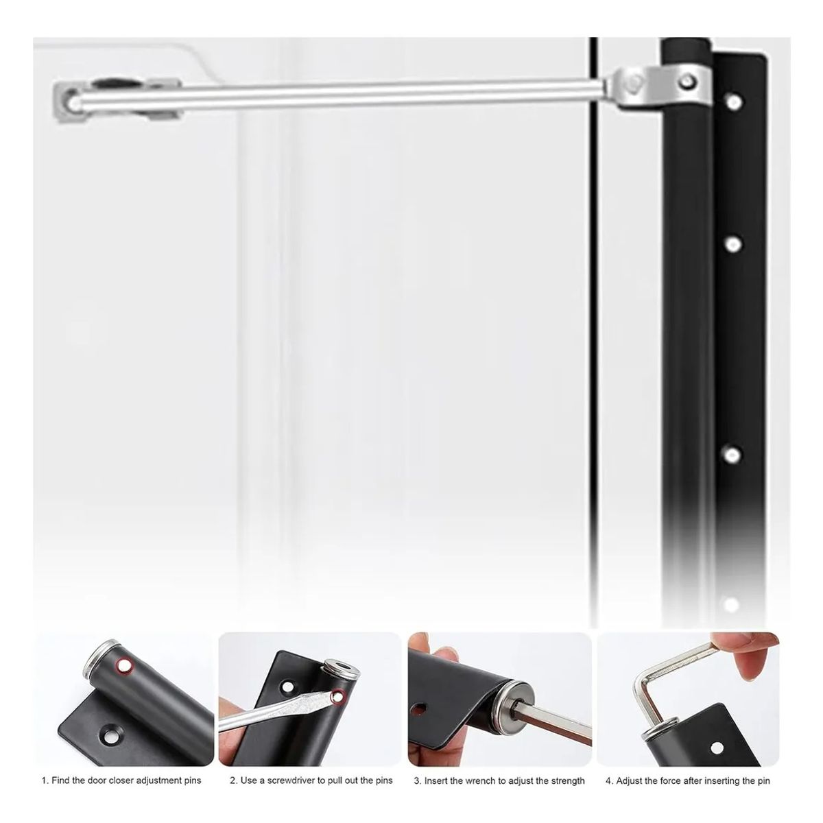 EVERSO - Cierre Automático De Puertas De Acero Inoxidable Con Resorte