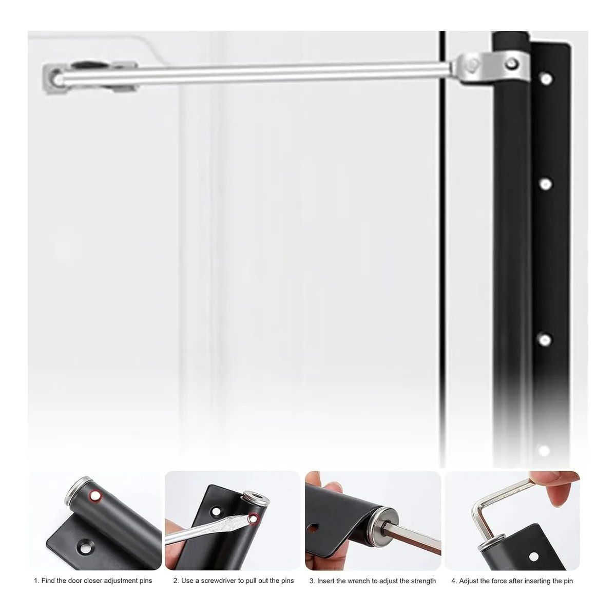 EVERSO - Cierre Automático De Puertas De Acero Inoxidable Con Resorte