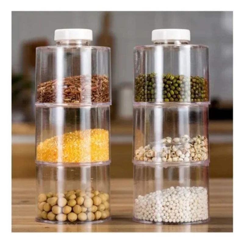 LISM - Especiero Modular Torre 6 Frascos Condimentos Cocina