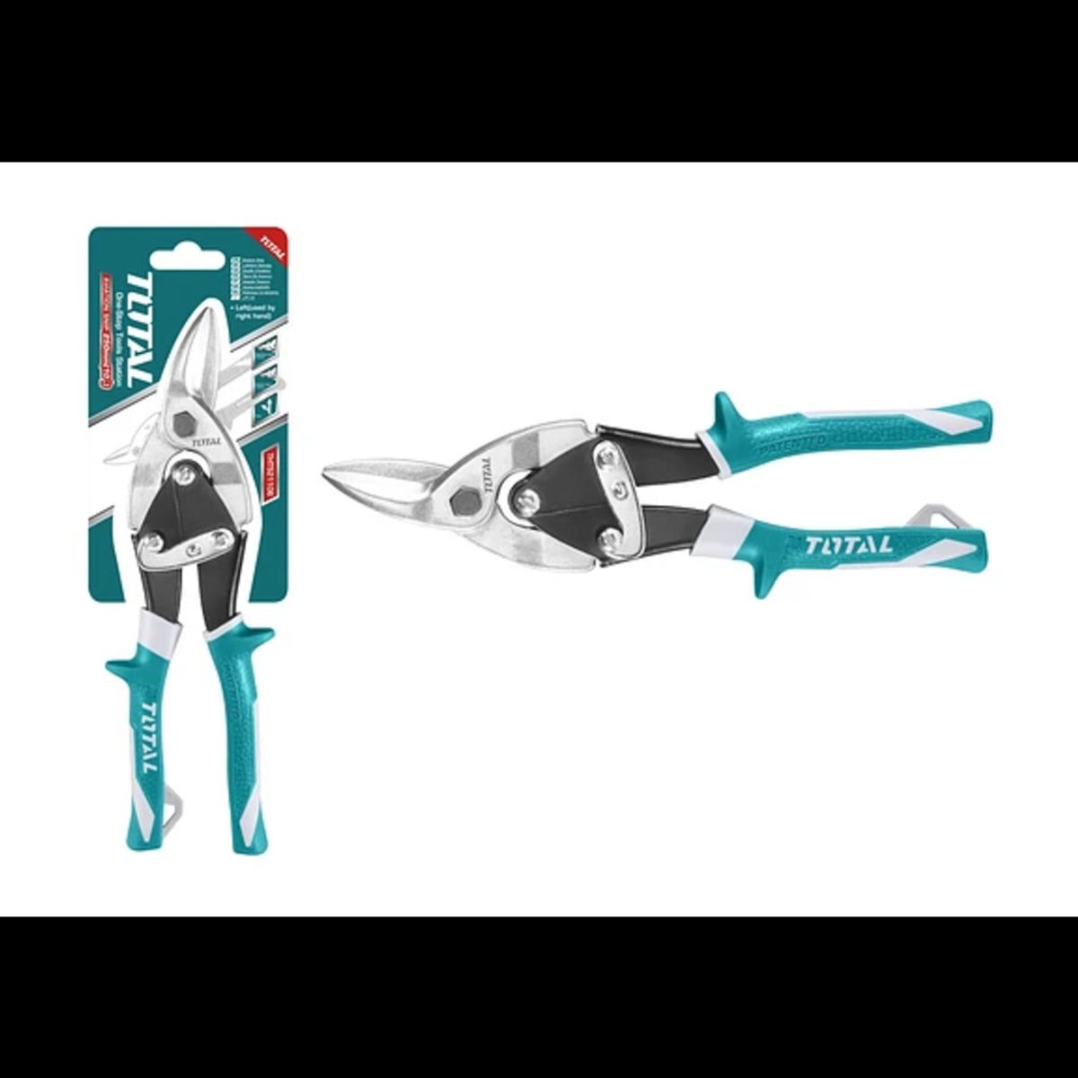 TOTAL TOOLS - Tijera Corte Aviación Izquierda Hojalatera 10 Pulgadas