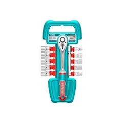 TOTAL TOOLS - Set Kit Juego De Dados Cuadrante 14 12 Piezas