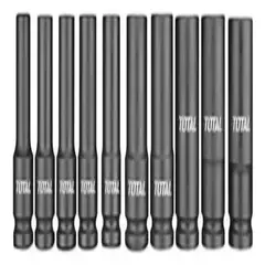 TOTAL TOOLS - Set Dados Impacto Largo 12 10 Piezas Total