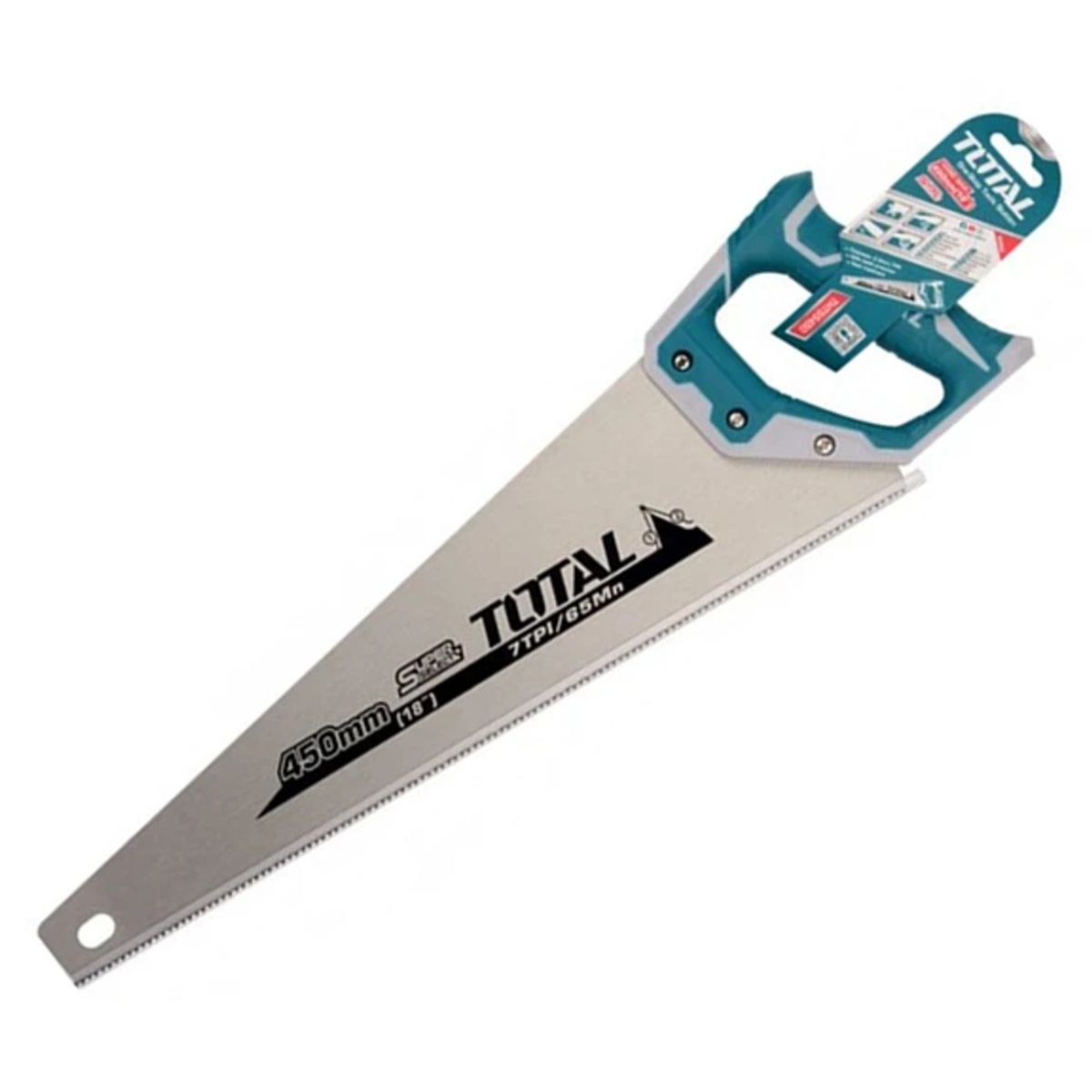 TOTAL TOOLS - Serrucho Carpintero Mango De Fibra 18 PuLG