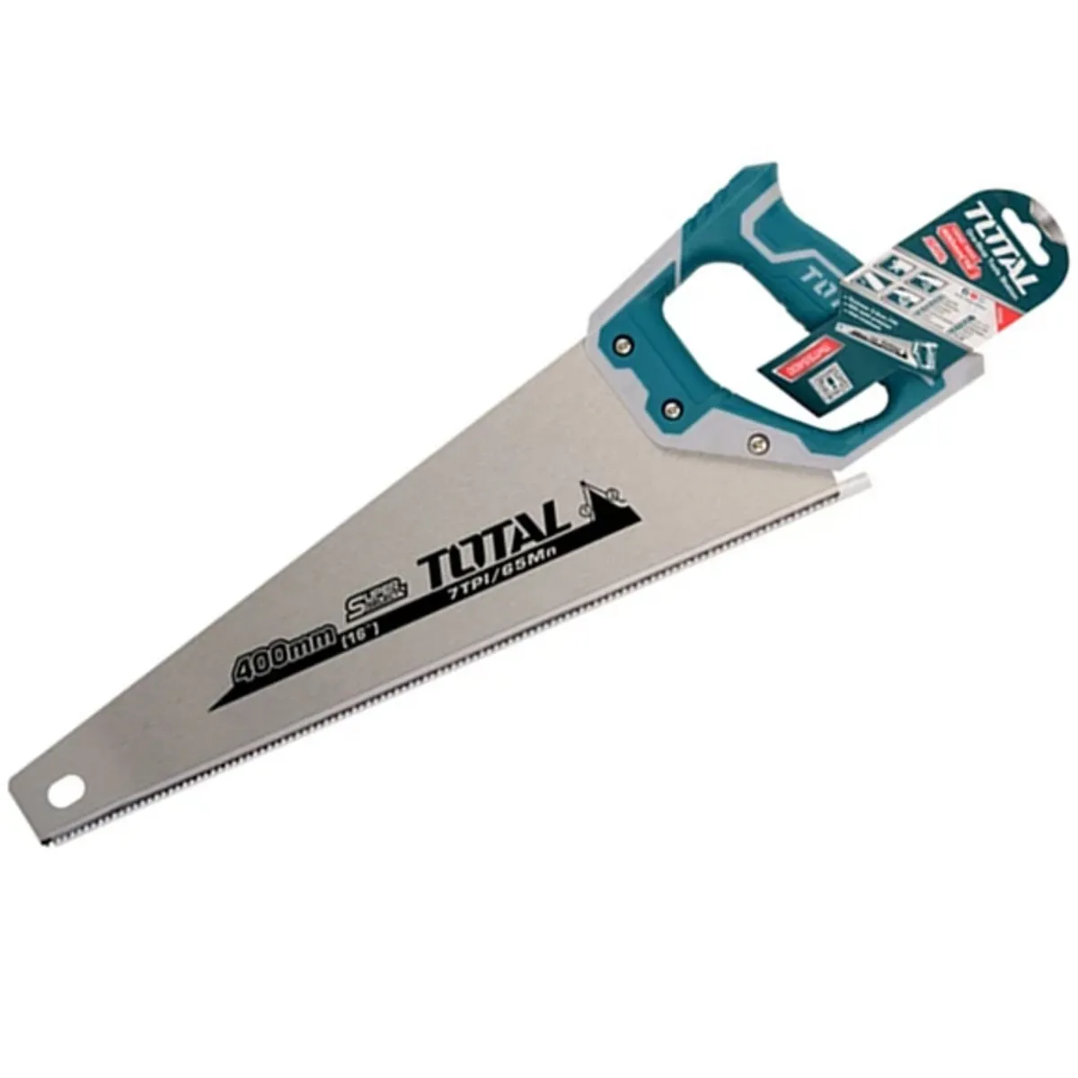 TOTAL TOOLS - Serrucho Carpintero Mango De Fibra 16 Pulgadas