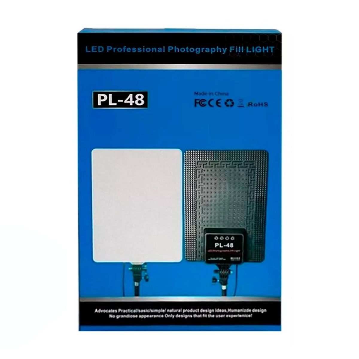 GENERICO - Panel Led Profesional Regulable Fotografía Y Video PL-48 con Tripode