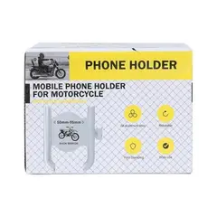 GENERICO - Soporte Celular Para Moto Metálico Rotación 360º