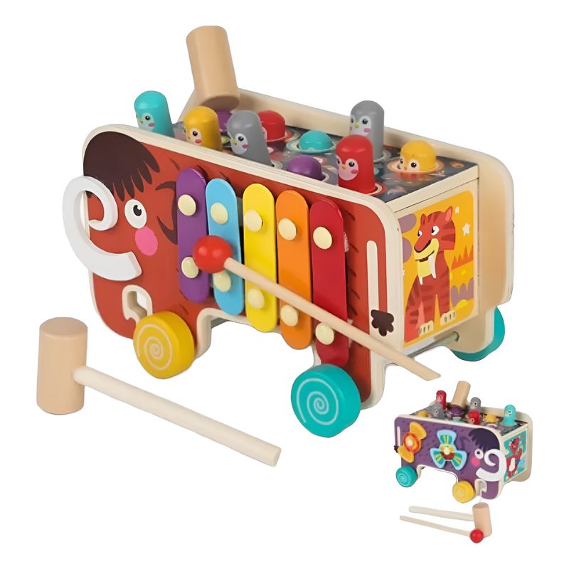 GENERICO - Juego Pega Topo De Madera Montessori Didáctico Mamut Niños