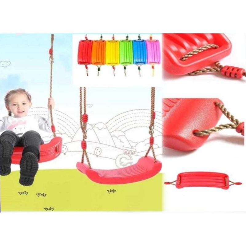 GENERICO - Columpio Asiento Cuerda Ajustable Para Niños Color Morado