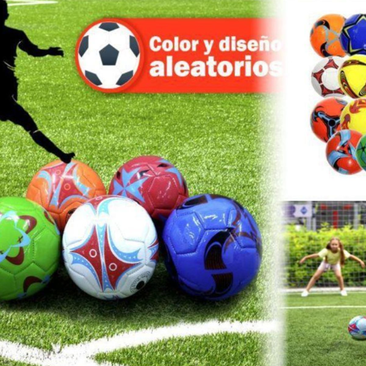 GENERICO - Pelota De Fútbol Diseño Infantil Grande Azul