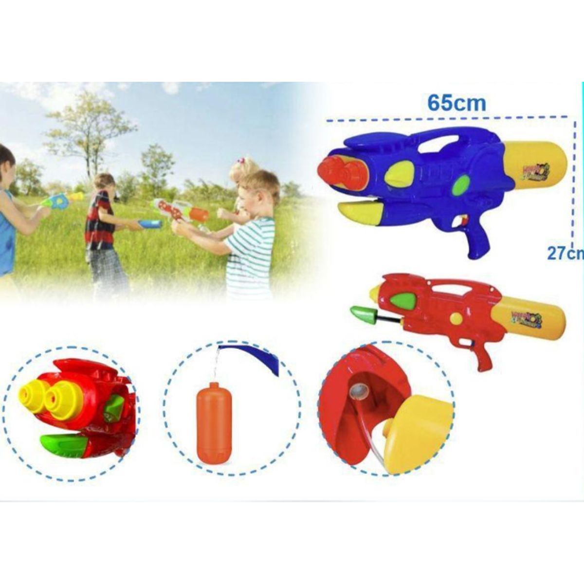 GENERICO - Lanzador De Agua De Doble Chorro Color Azul