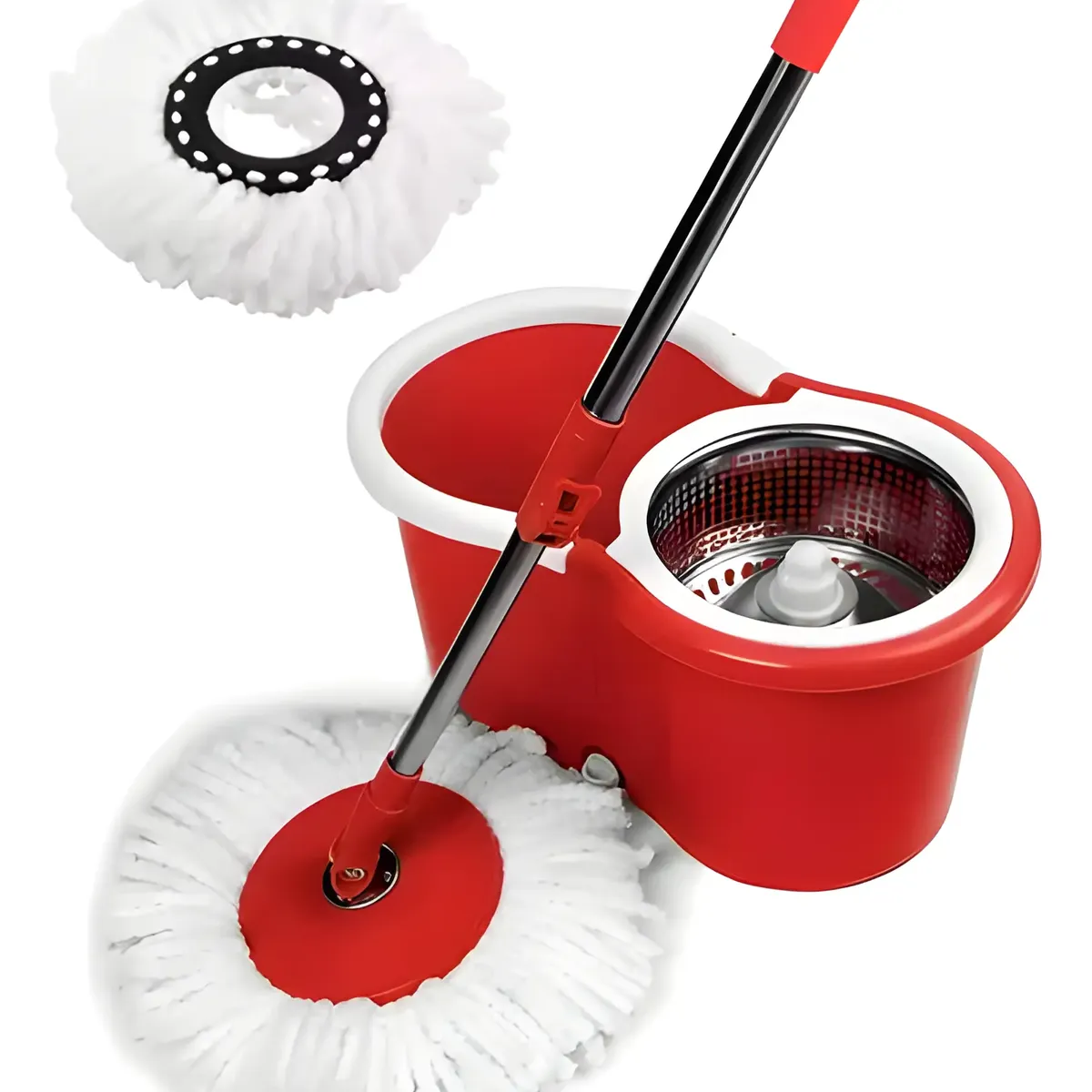 GENERICO - Cubeta Y Trapeador Magic Mop 360° Microfibra Giratorio