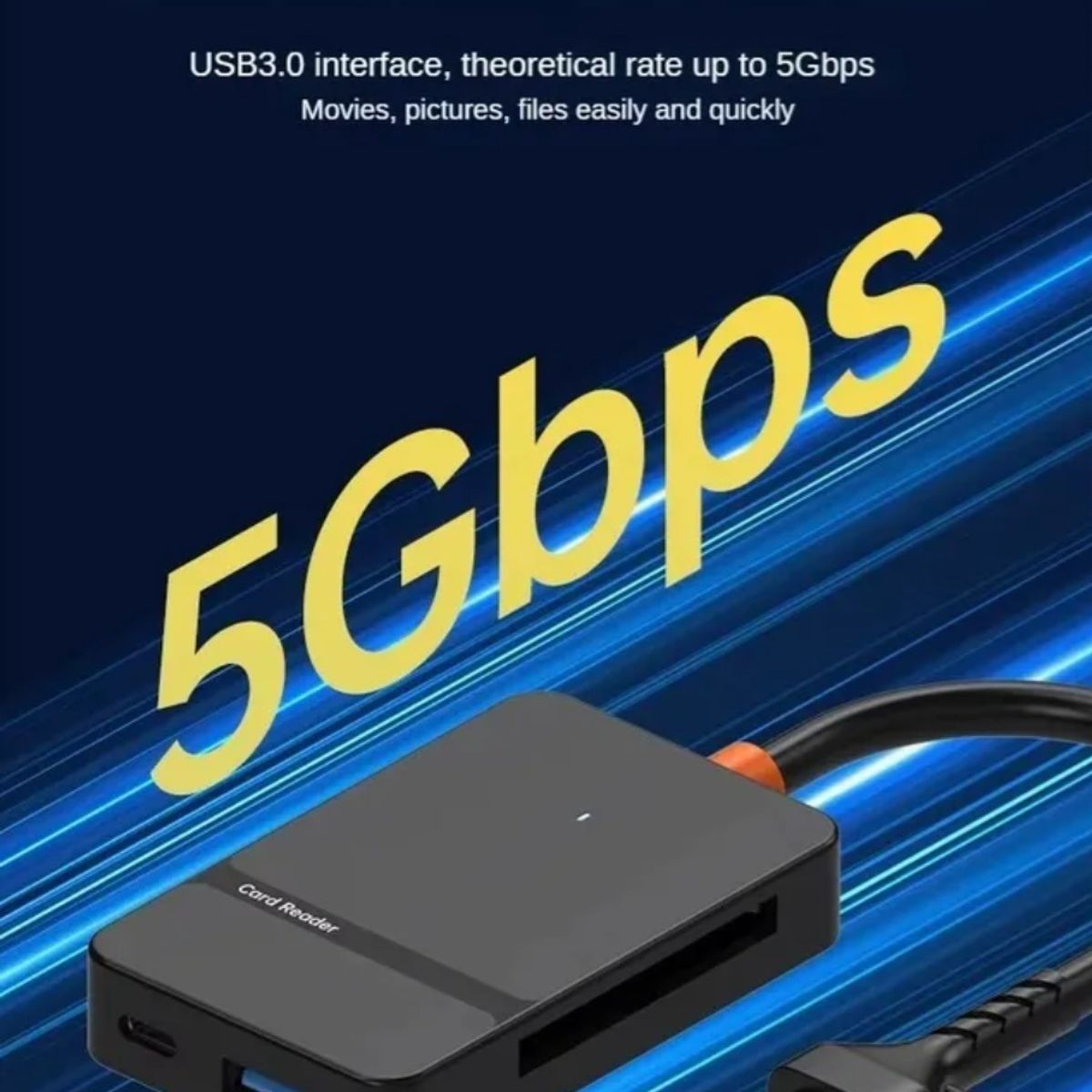 GENERICO - Multi Lector Memorias Compact Flash Udma Sd Usb 3.0 Usb-c