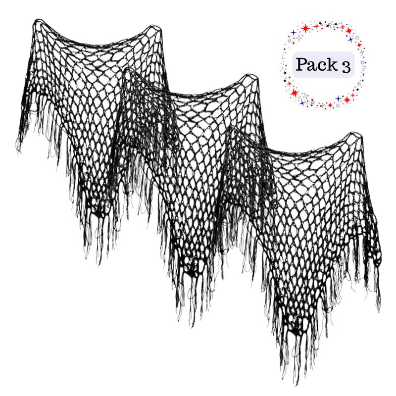 EKOL TACTICA MILITAR - Pack 3 Puntilla Chal Traje Tipico Chilote Niña Talla Grande