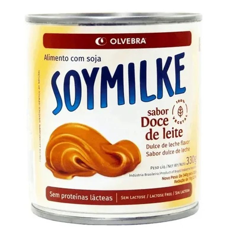  - Manjar De Soya Olvebra 100% Vegan 330g x6 - Sin Gluten -