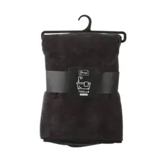 HOMEY - Pack De 3 Toallas Microfibra De Cuerpo Ducha Baño 70x130cm Gris oscuro