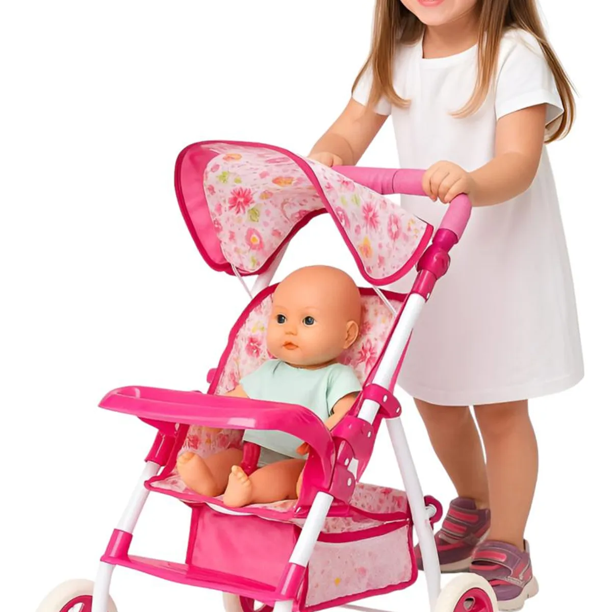 GENERICO - Coche Juguete De Muñeca Para Niñas Rosado