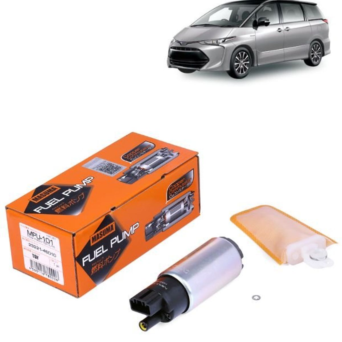 GENERICO - Bomba de Bencina Para Toyota Previa Estima I XR10 XR20 Año90-00 MPU-101