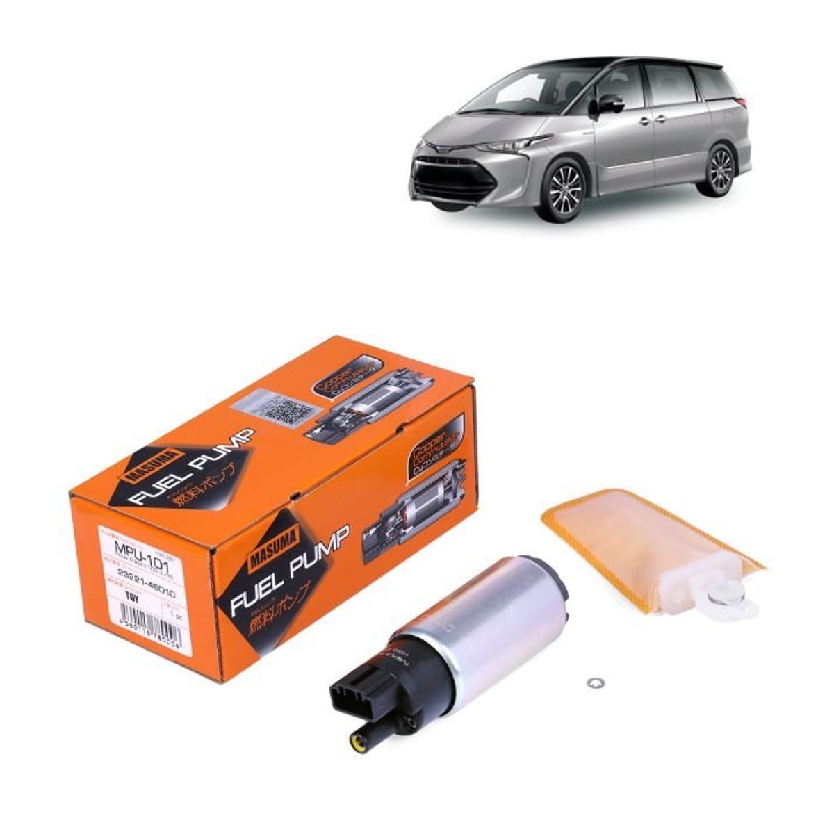 GENERICO - Bomba de Bencina Para Toyota Previa Estima I XR10 XR20 Año90-00 MPU-101