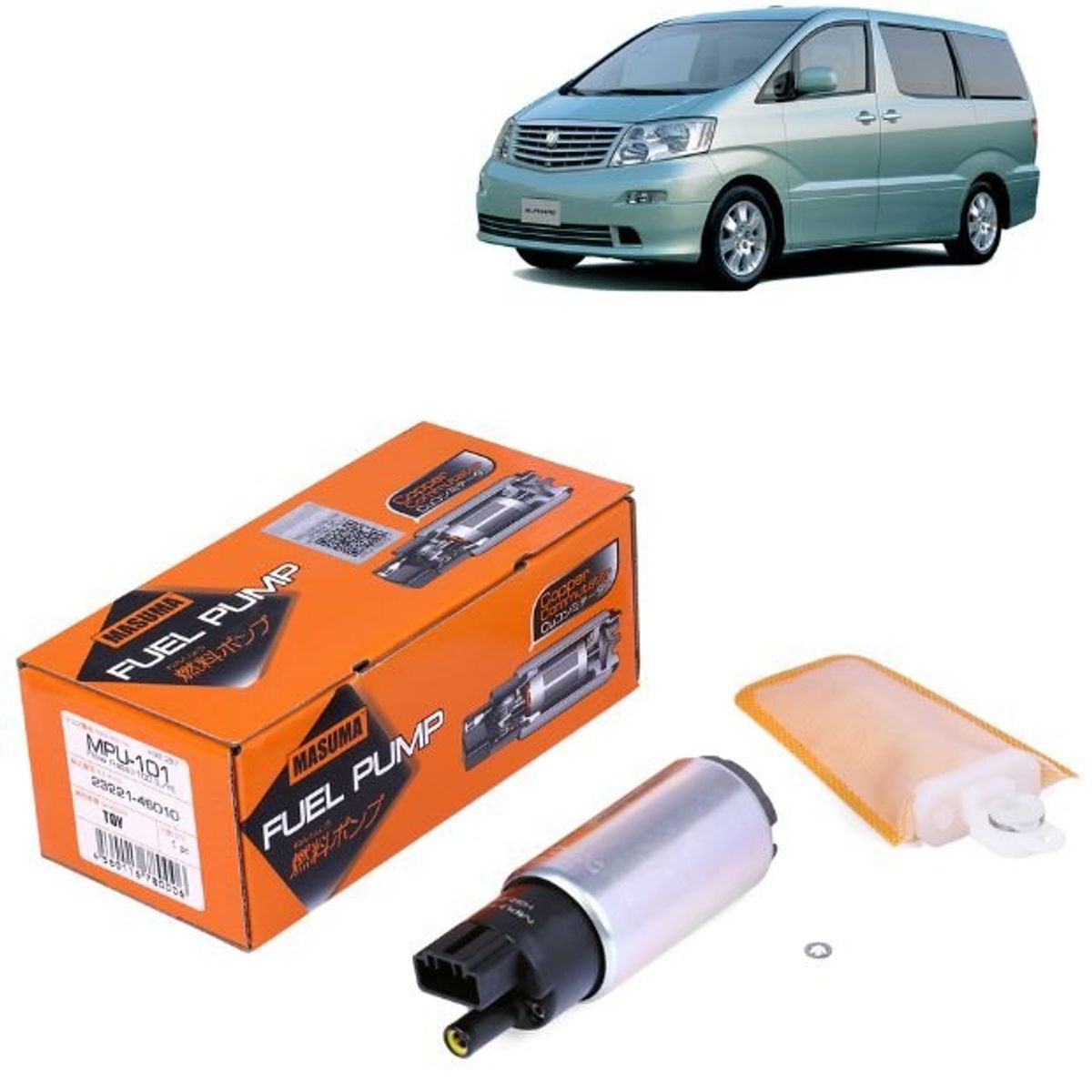 GENERICO - Bomba de Bencina Para Toyota Alphard I AH10 Año03-08 MPU-101