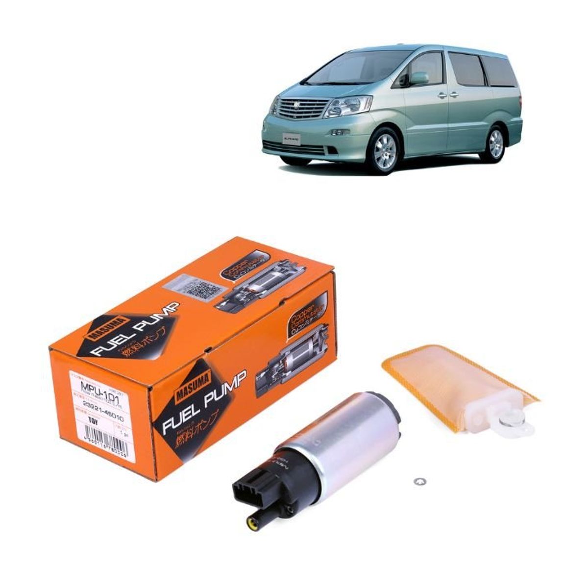 GENERICO - Bomba de Bencina Para Toyota Alphard I AH10 Año03-08 MPU-101