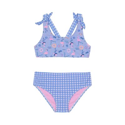 Imagen 1 del producto Traje de Baño Niña Bikini Ribbons UV50 Celeste - Celeste