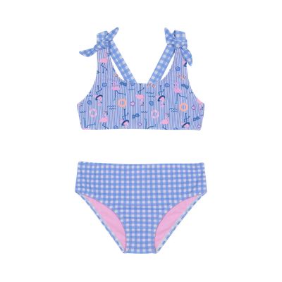 Imagen 2 del producto Traje de Baño Niña Bikini Ribbons UV50 Celeste - Celeste