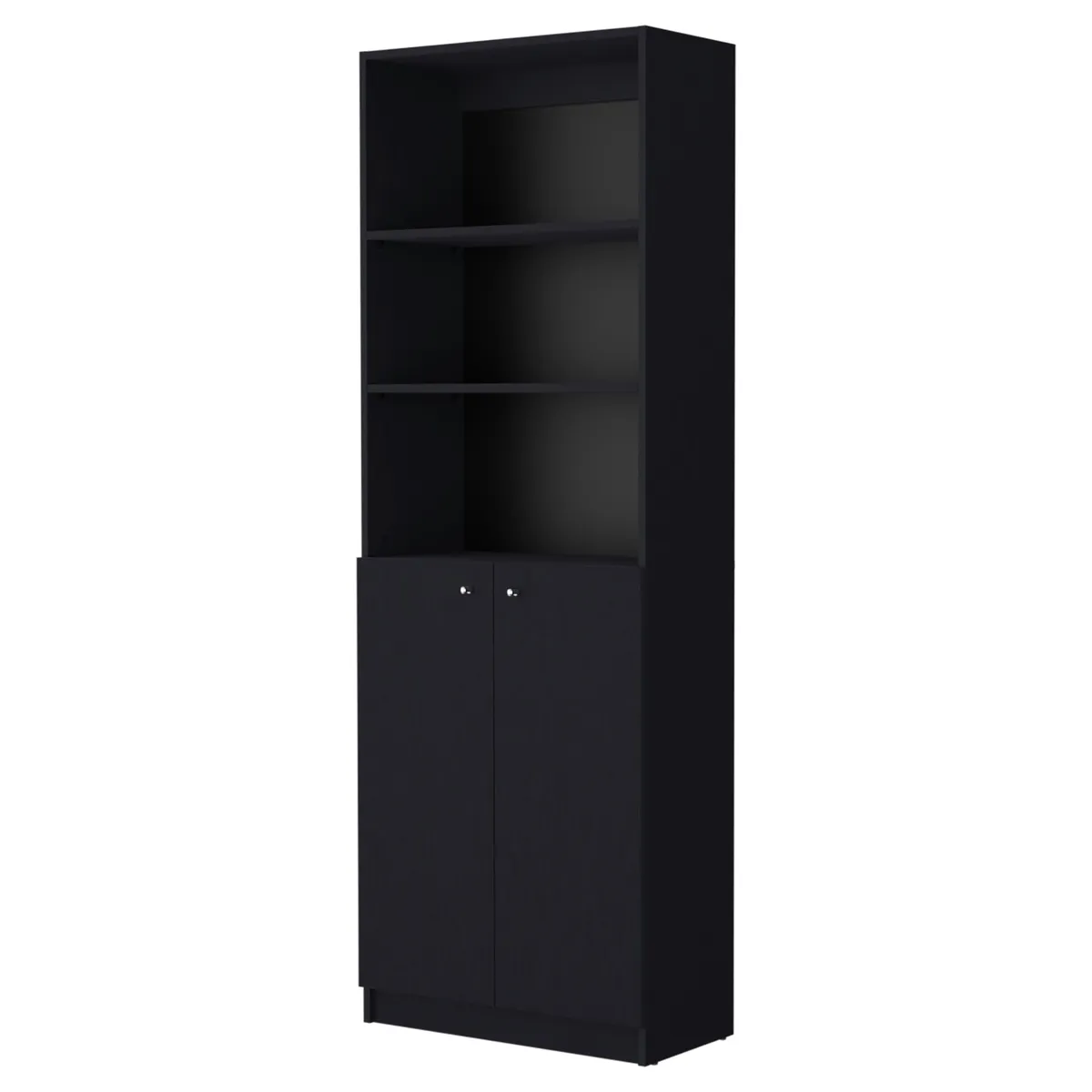 TUHOME - Biblioteca Home 2 Puertas 5 Niveles Wengue 180.6X62.8X29.9 Cm