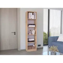TUHOME - Estante Biblioteca Home-E 5 Niveles Macadamia