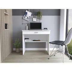 TUHOME - Escritorio 80C 1 Cajon Blanco 73X80X49.8 Cm