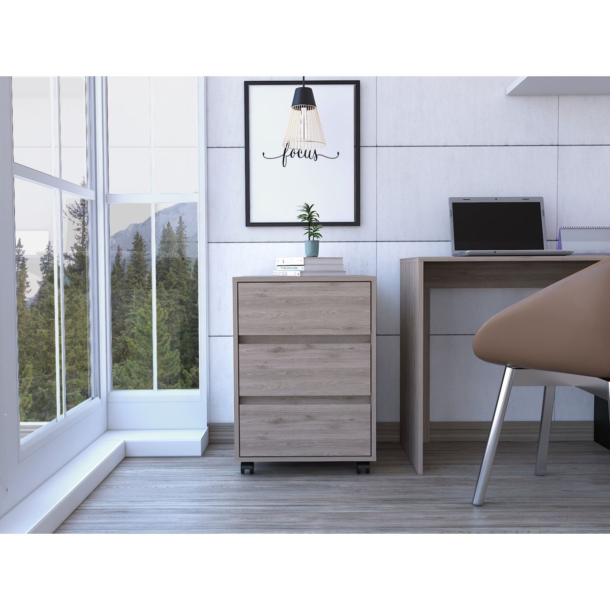 TUHOME - Archivador - Café Claro 66x46.4x45.3 cm