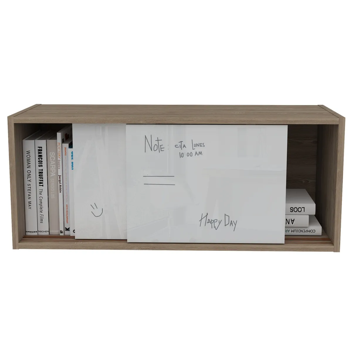 TUHOME - Gabinete Note Blanco Y Miel 33.81.33 Cm