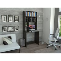 Escritorio Con Biblioteca Office W-75 Wengue