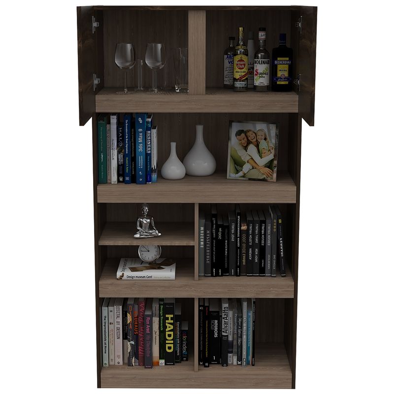 TUHOME - Biblioteca Office W-80 2 Puertas Café Y Miel