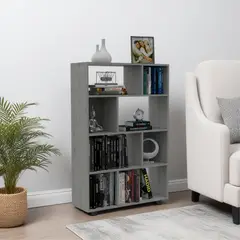 TUHOME - Biblioteca Office W-80 Ceniza 122X80X28 Cm