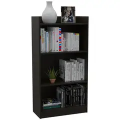 TUHOME - Biblioteca Office W-62 Wengue 3 Repisas 120X62.9X30.2 Cm