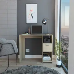 TUHOME - Escritorio Office W-110 Rovere 73X110X43 Cm