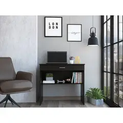 TUHOME - Escritorio Office W-80 Con 1 Cajon Wengue 73X80X49.8 Cm