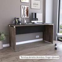 Escritorio M-150 Home Office Negro Y Coñac 75X60X150 Cm