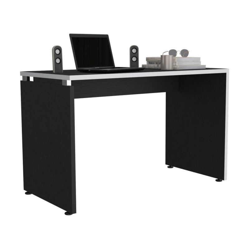 TUHOME - Escritorio Rookie Blanco Y Wengue 75X120X60 Cm