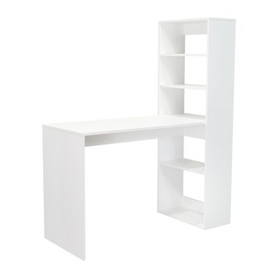 Imagen 2 del producto Escritorio - Café Claro y Blanco 144x120x53 cm