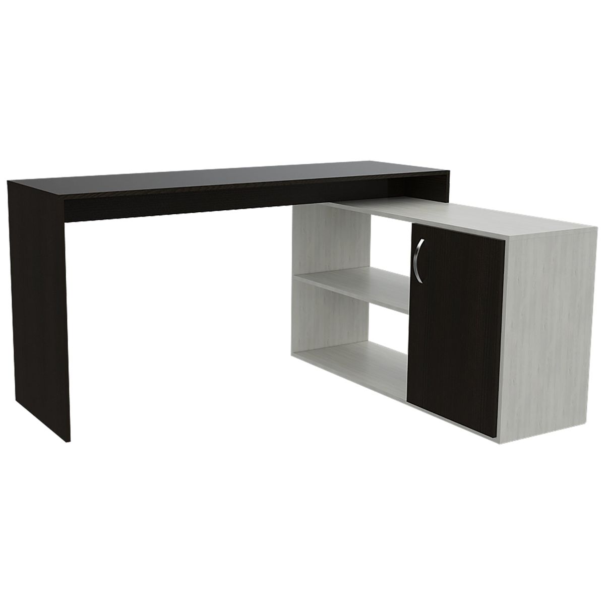 TUHOME - Escritorio - Negro y Blanco 76.5x151.5x116.5 cm