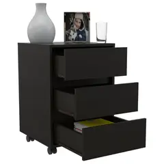 TUHOME - Cajonera Office 3 Cajones Wengue