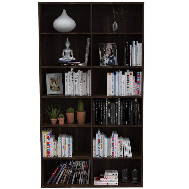 TUHOME - Biblioteca Office W-97 Café Oscuro