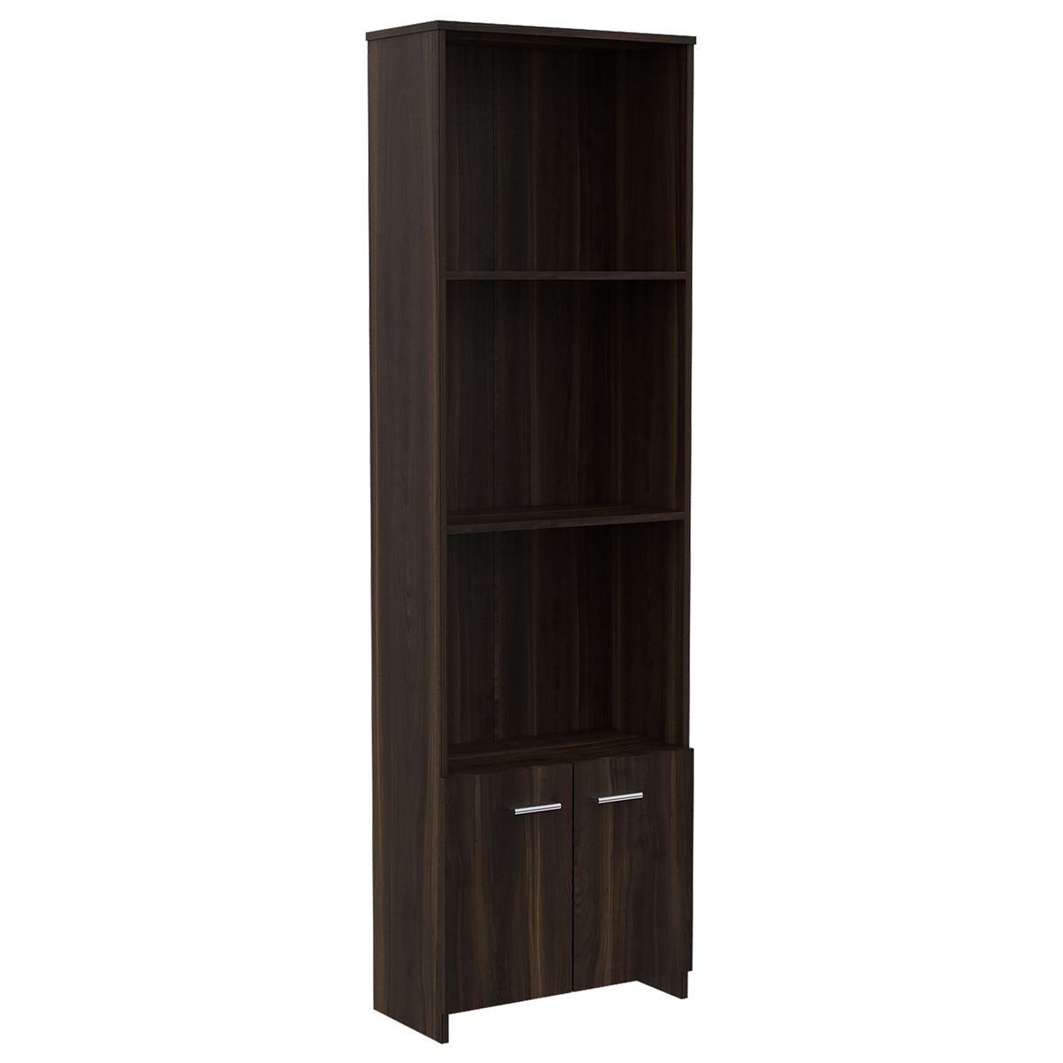 TUHOME - Biblioteca Office W-55 2 Puertas Café Oscuro 181X55X27 Cm