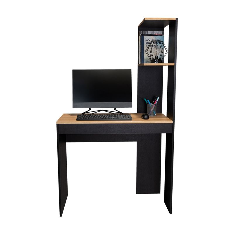TUHOME - Escritorio Biblioteca Delphi Fresno Y Wengue 150X88.3X43.5 Cm