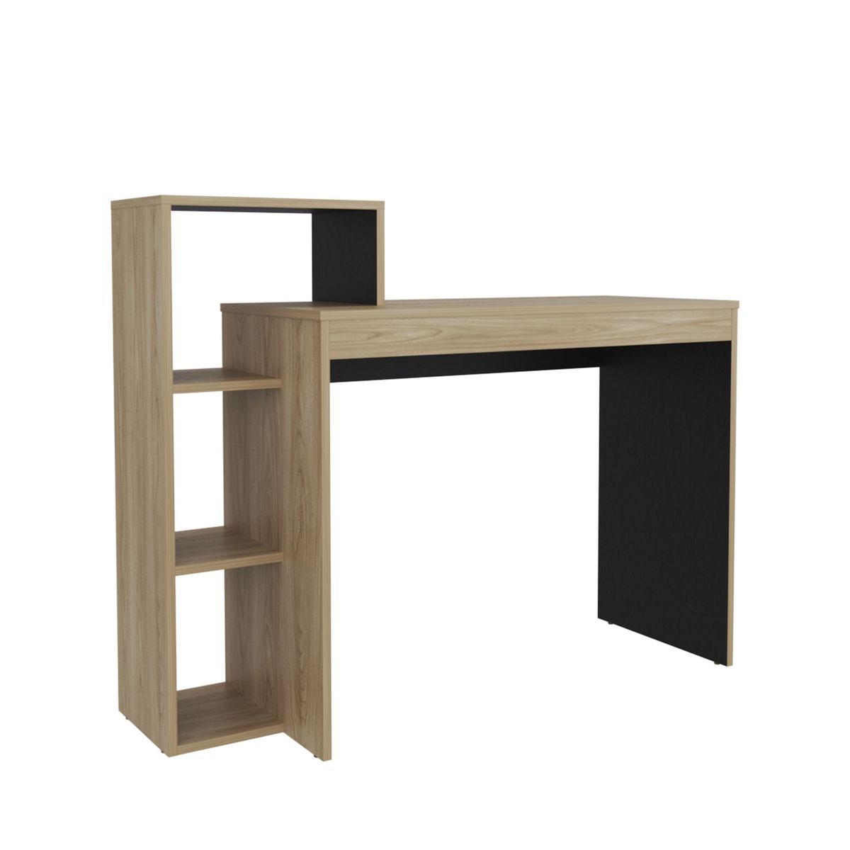 TUHOME - Escritorio Biblioteca Britt Fresno Y Wengue 90X110X40 Cm