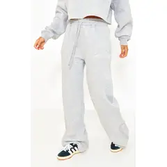 VELT - Pantalón Gris Tipo Buzo Mujer Corte Recto